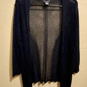 Dark Navy Sheer Cardigan